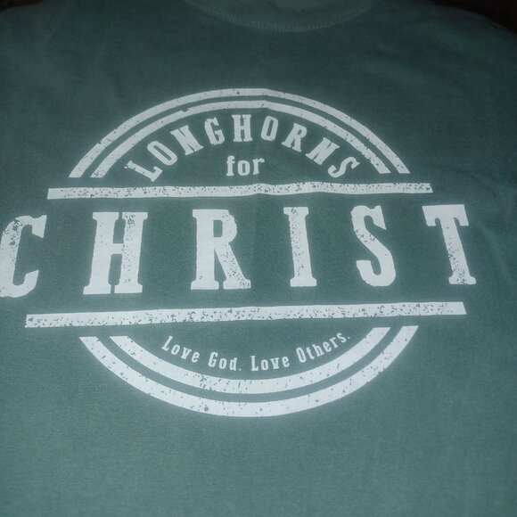 Comfort Colors Graphic Tee Small Green & White - Picture 2 of 4